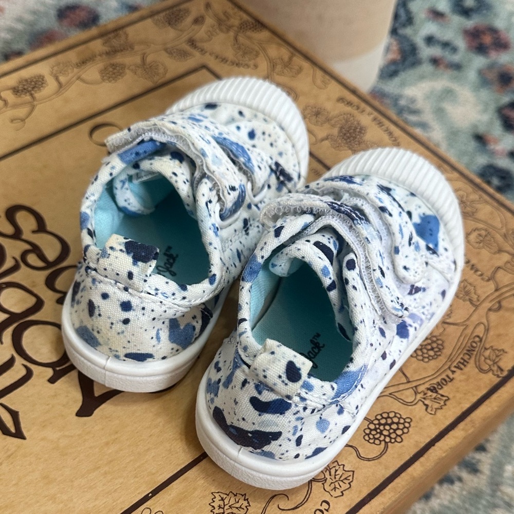 Cat & Jack Toddler Parker Sneaker Blue Size Stylish Kids Sneakers - Blue White - Picture 11 of 13